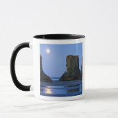 Maan onder, Bandon Beach, Oregon. Mok (Links)
