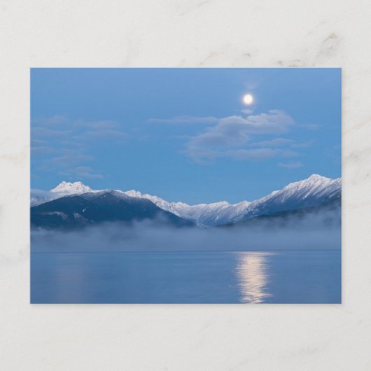 Maan ondergaand | Seabeck, Washington Briefkaart (Voorkant)