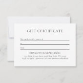 MAAN OOG HAND STERREN BEDRIJFSGESCHENK CERTIFICAAT (Achterkant)