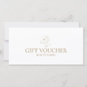 Maan Oog Hand Sterren Salon Wit Cadeaubon (Voorkant)
