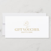 Maan Oog Hand Sterren Salon Witte Cadeaubon (Voorkant)