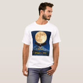 Maan op 1 januari 2026 t-shirt (Voorkant volledig)