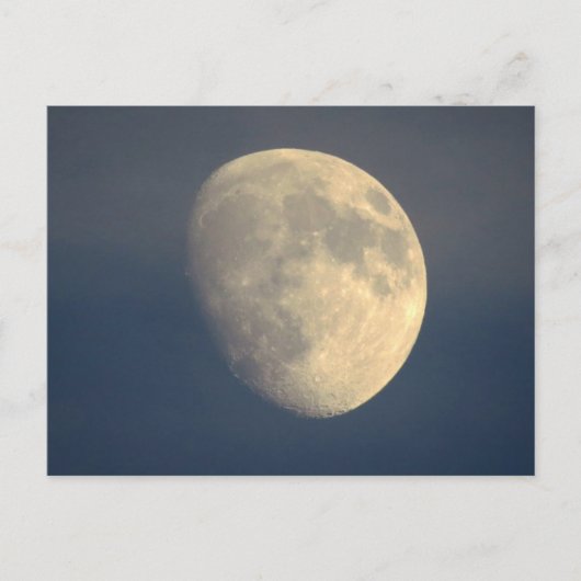 Maan op een bewolkte nacht briefkaart (Voorkant)