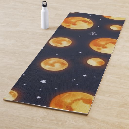Maan op Vuur patroon Yogamat (In situ)