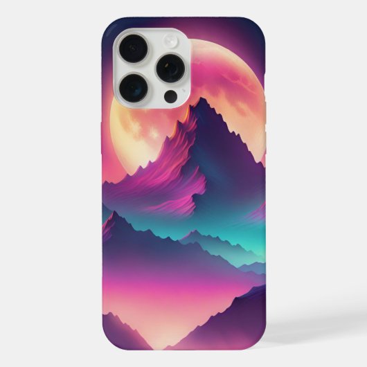 Maan opkomend iPhone hoesje (Achterkant)