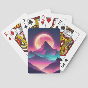 Maan opkomend pokerkaarten