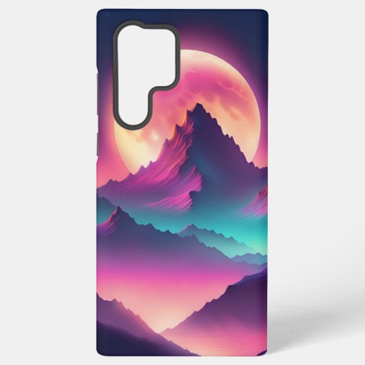 Maan opkomend samsung galaxy hoesje (Achterkant)