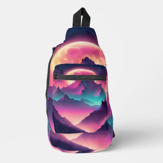Maan opkomend sling bag (Voorkant)
