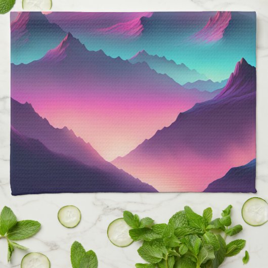 Maan opkomend theedoek (Gevouwen)