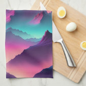 Maan opkomend theedoek (Quarter Fold)