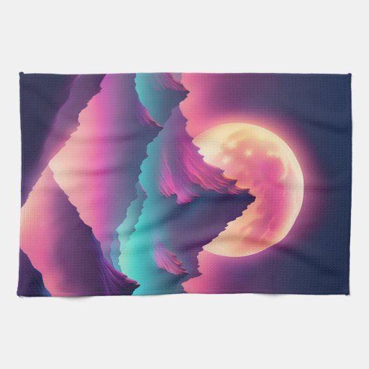 Maan opkomend theedoek (Horizontaal)