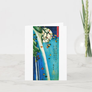 Maan over Art. van Hiroshige van de Waterval het Kaart