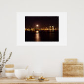 maan over baai poster (Keuken)