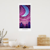 maan over bomen poster (Keuken)