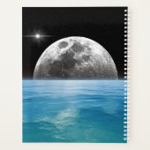 Maan over de oceaan planner (Achterkant)