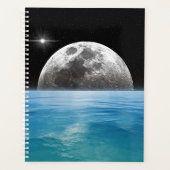 Maan over de oceaan planner (Voorkant)