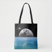 Maan over de oceaan tote bag (Voorkant)
