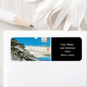 Maan over Ishiyama, Japan circa 1834-35 Etiket (Insitu)