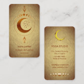 Maan Phases Crescent Mystic Holistic Tarot Gold Visitekaartje (Voorkant / Achterkant)