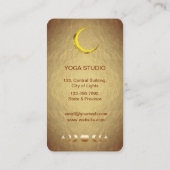 Maan Phases Crescent Mystic Holistic Tarot Gold Visitekaartje (Achterkant)