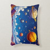 Maan planeten sterrenstelsel accent kussen (Voorkant(Verticaal))