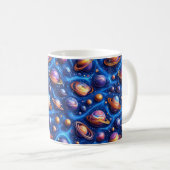 Maan planeten sterrenstelsel koffiemok (Voorkant rechts)