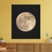Maan Print Astronomie Maan Volle Maan Canvas Print (Insitu (Woonkamer))