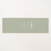 Maan Quote - Celestial Green Yogamat (Voorkant (horizontaal))