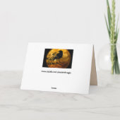 maan raaf wenskaart kaart (Achterkant)