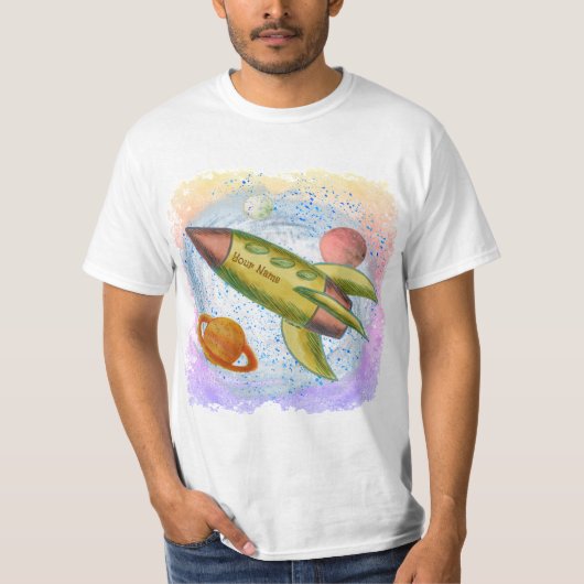 Maan Raket T-shirt (Voorkant)