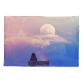 Maan Regenboog: Pastel Sky Beauty. Kussensloop (Achterkant)