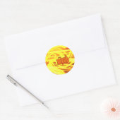 Maan! Ronde Sticker (Envelop)