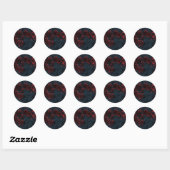 maan ronde sticker (Vel)