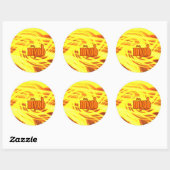 Maan! Ronde Sticker (Vel)