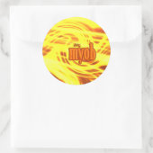 Maan! Ronde Sticker (Tas)