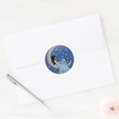 maan ronde sticker (Envelop)