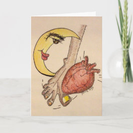 Maan schijnt op mijn hart bedankkaart