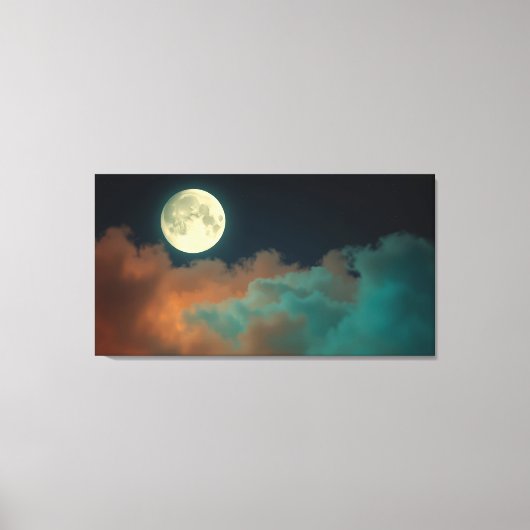 Maan Sereniteit Canvas Afdruk (Voorkant)
