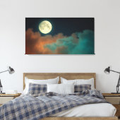 Maan Sereniteit Canvas Afdruk (Insitu (Slaapkamer))