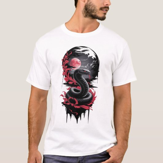 Maan Serpent - Bewaker van de Bloedmaan T-shirt (Voorkant)