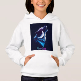 Maan Spirit - Wolf & Dream Catcher ontwerp hoodie
