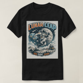 Maan Sprong: Zwaartekracht Tartende Astronaut T-shirt