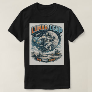 Maan Sprong: Zwaartekracht Tartende Astronaut T-shirt