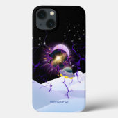 Maan Sterren Bekend Landschap Buitenaards Ruimtesc Case-Mate iPhone Case (Achterkant)