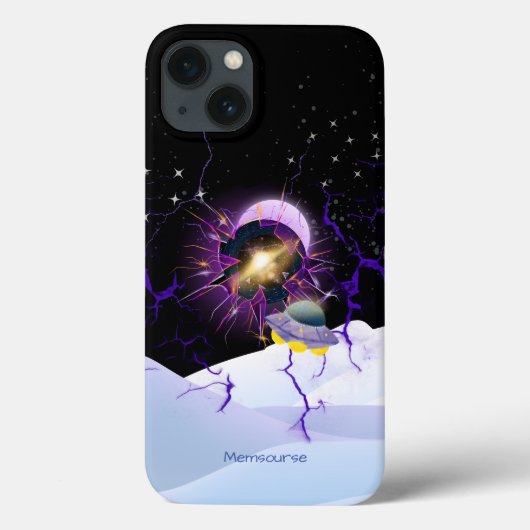 Maan Sterren Bekend Landschap Buitenaards Ruimtesc Case-Mate iPhone Case (Achterkant)