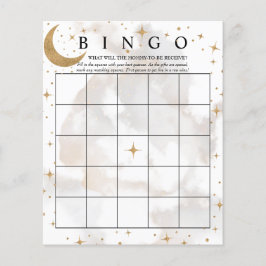 Maan Sterren | Bingo | Baby Shower Spellen