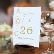 Maan Sterren Celestial Sky Bruiloft Elegant