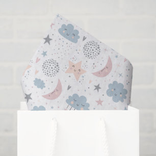 Maan Sterren Decoupage Tissuepapier