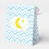 Maan & Sterren Favor Dozen-blauw & geel Bedankdoosjes (Achterkant)