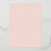 Maan Sterren Foto Collage Roze Geboorteaankondigin Folie Uitnodiging (Achterkant)